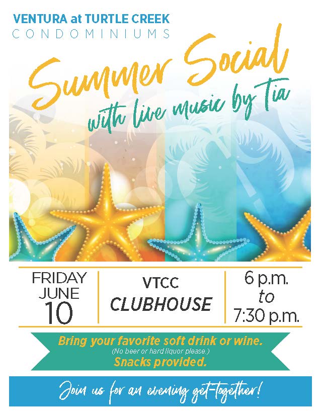 Ventura Summer Social Flyer - June 10, 2022
